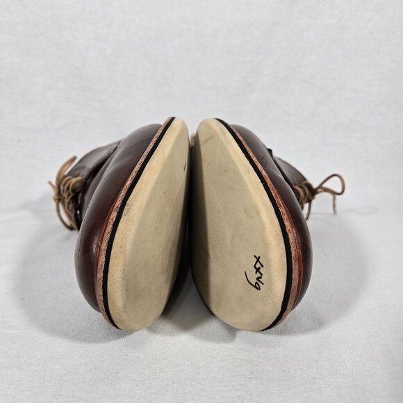 ALLEN EDMONDS Old Money BROWN Leather Plain Toe Derby Oxford Casual Shoe Size13D - Picture 12 of 17